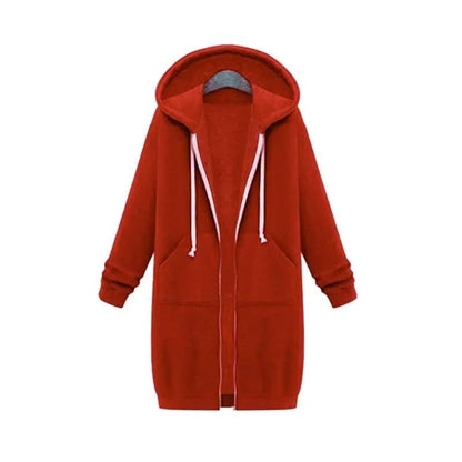 Comfortable Womens Oversized Zip Up Hoodie