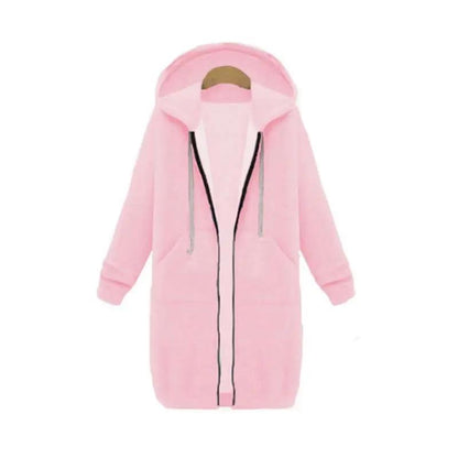 Comfortable Womens Oversized Zip Up Hoodie