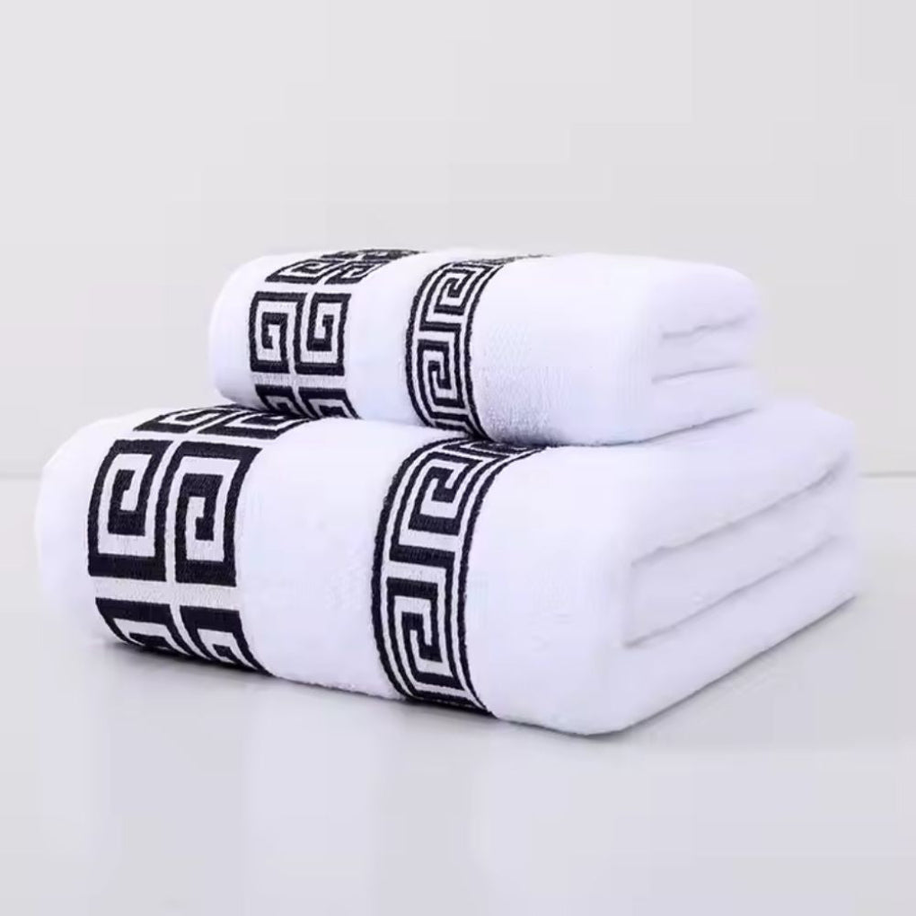 Soft Absorbent Bath Towel Set 2 Piece
