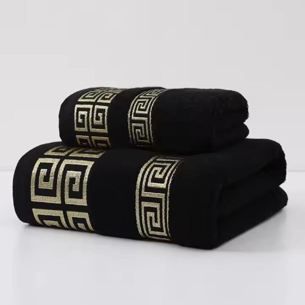 Soft Absorbent Bath Towel Set 2 Piece