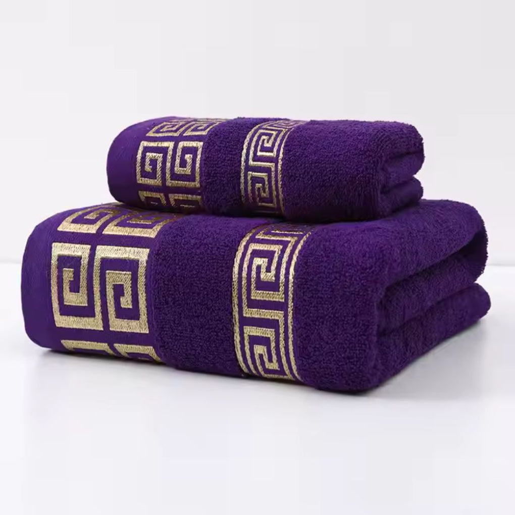 Soft Absorbent Bath Towel Set 2 Piece