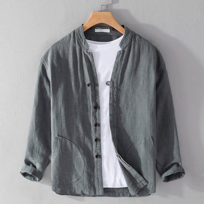 Casual Button Down Jacket with Pocket Details
