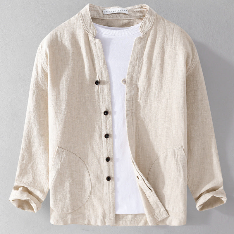 Casual Button Down Jacket with Pocket Details