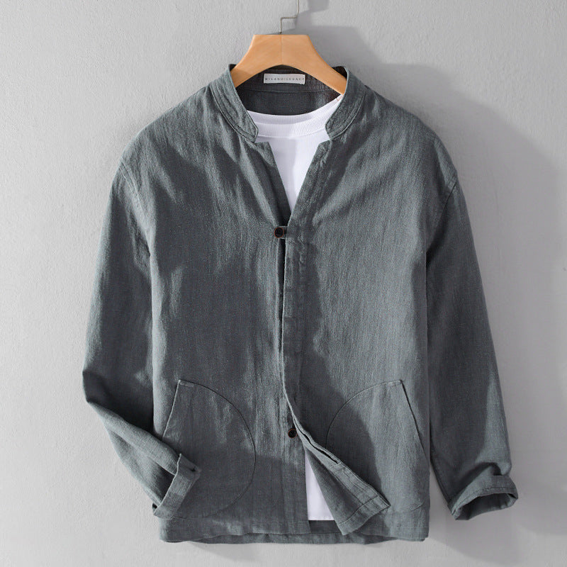 Casual Button Down Jacket with Pocket Details