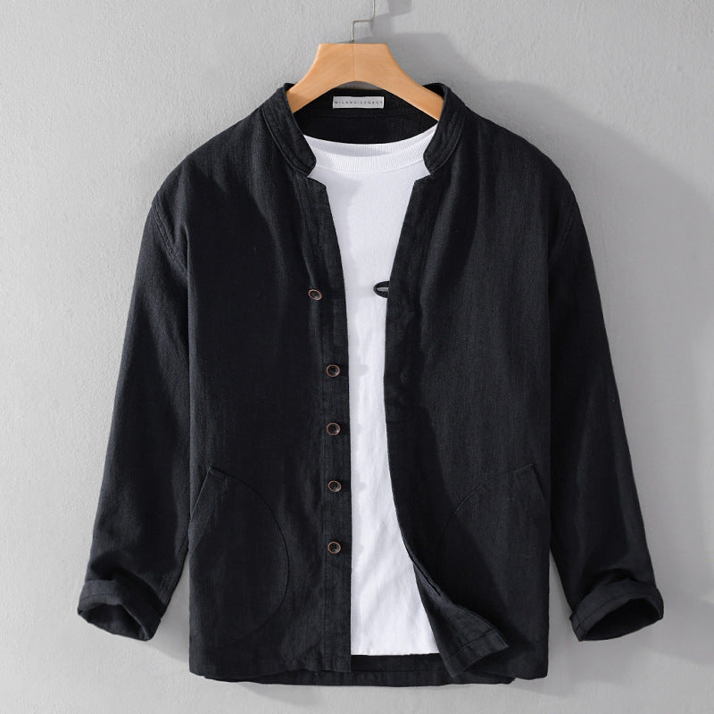 Casual Button Down Jacket with Pocket Details - Nocini