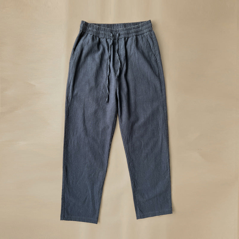 Relaxed Fit Mens Summer Drawstring Trousers