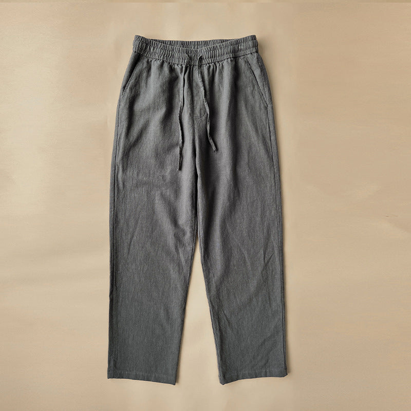 Relaxed Fit Mens Summer Drawstring Trousers
