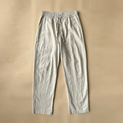 Relaxed Fit Mens Summer Drawstring Trousers