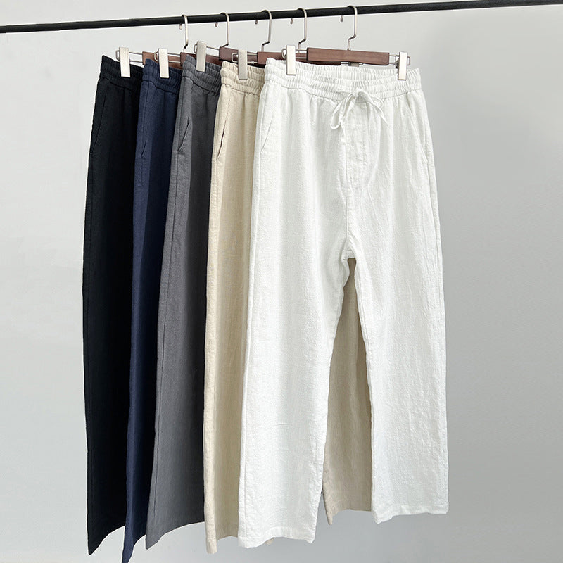 Relaxed Fit Mens Summer Drawstring Trousers - Nocini