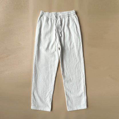 Relaxed Fit Mens Summer Drawstring Trousers