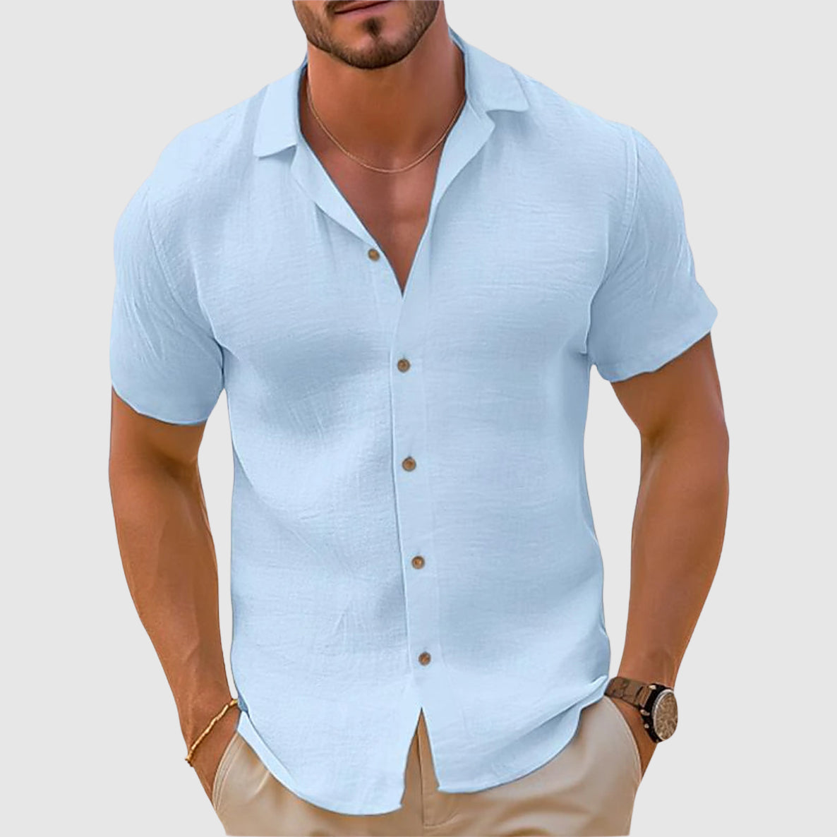 Relaxed Fit Classic Button Down Shirt