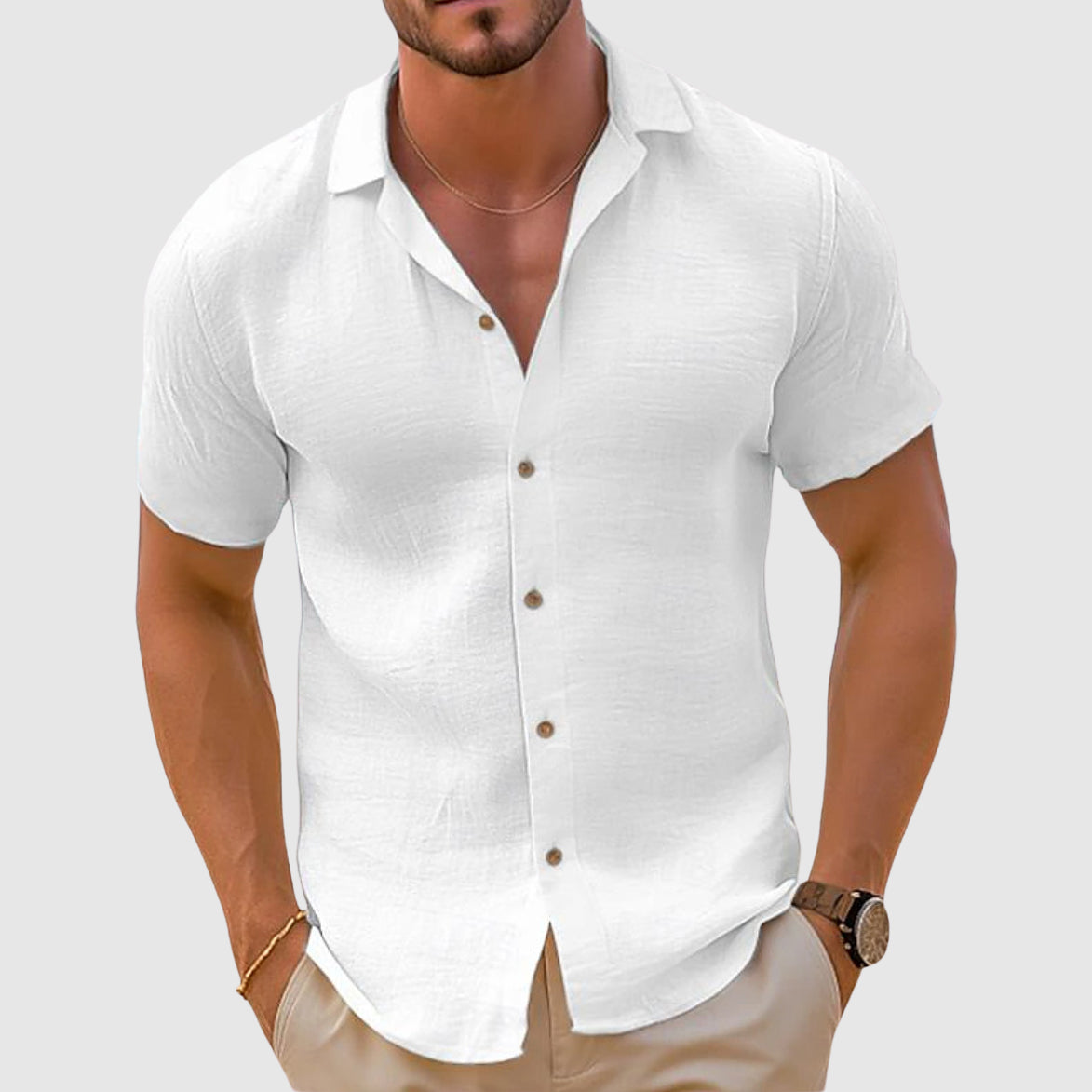 Relaxed Fit Classic Button Down Shirt