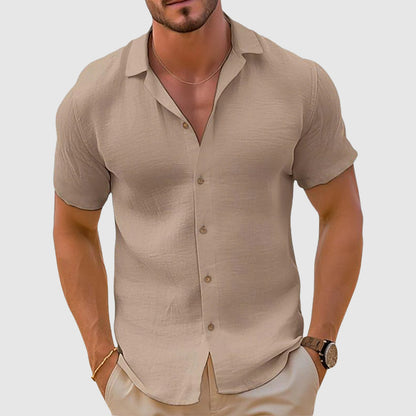 Ladies' Relaxed Fit Short Sleeve Blouse - Nocini