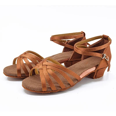 Girl's Classic Low Heel Dance Shoes - Comfortable & Chic