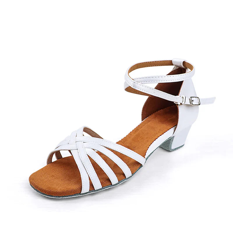 Girl's Classic Low Heel Dance Shoes - Comfortable & Chic