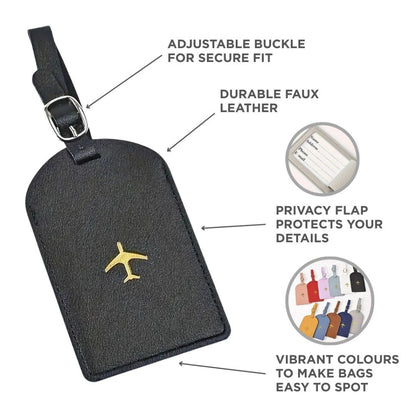 Personalized Genuine Leather Travel Tag - Olytrend
