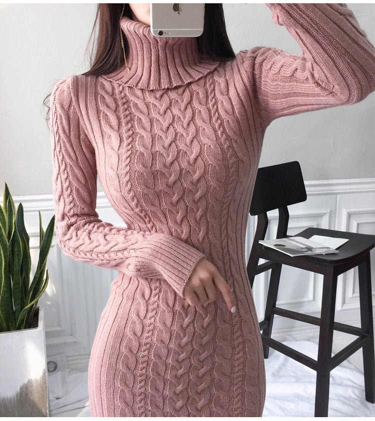 Women's Slim Fit Knit Sweater Dress