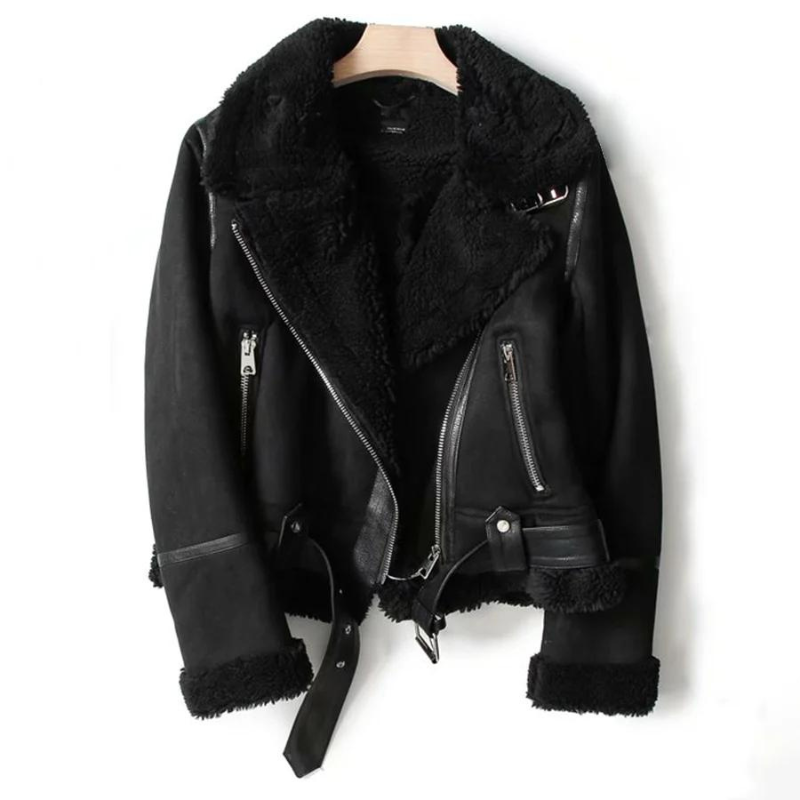 Fashionable Asymmetrical Zip Women's Jacket