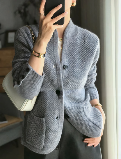 Ladies Cozy Open Front Cardigan