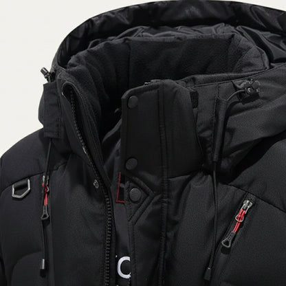 Warm Waterproof Men's Winter Parka Jacket with Hood