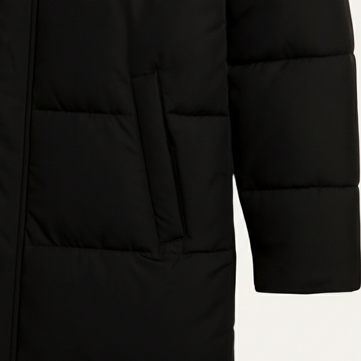 Warm Men's Long Down Hooded Parka Coat