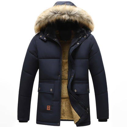 Warm Fur Trimmed Quilted Parka Jacket