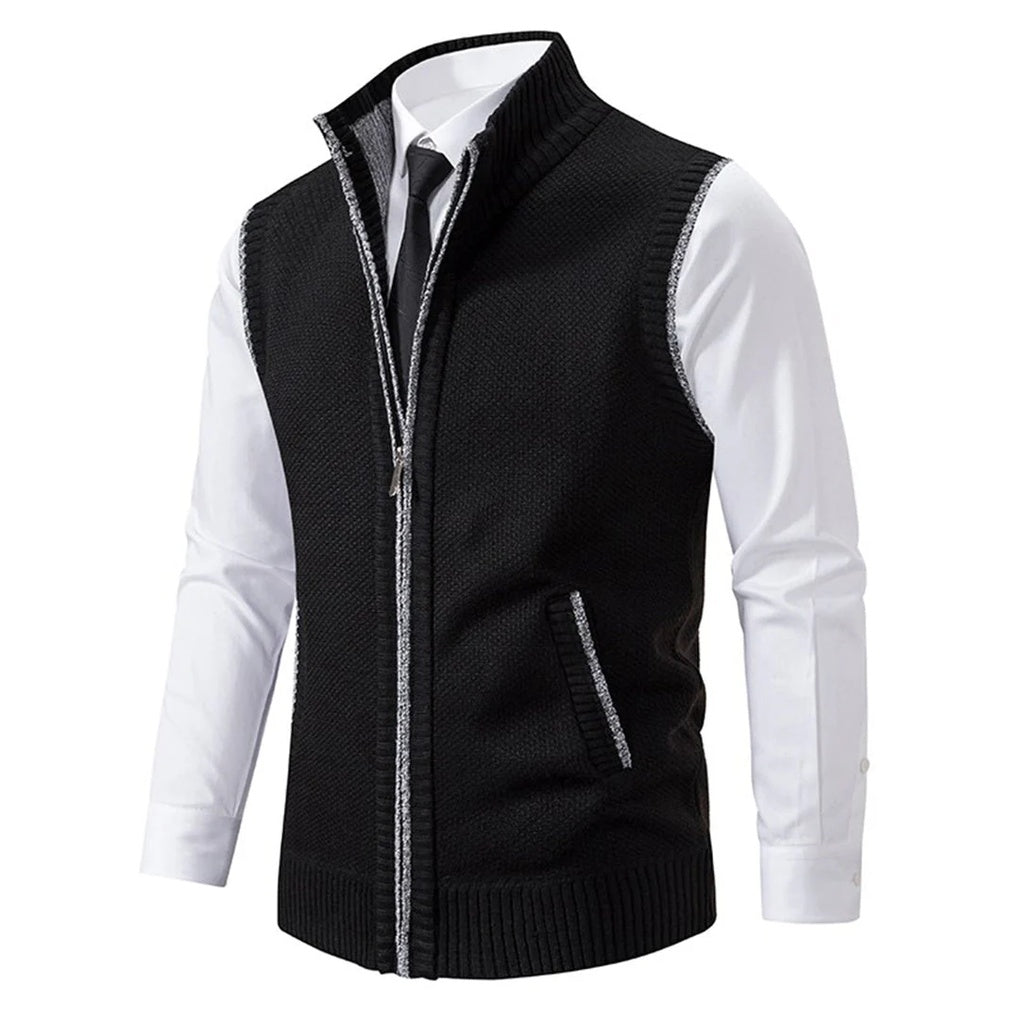 Classic Mens Vest - Smart Layered Jacket - Olytrend