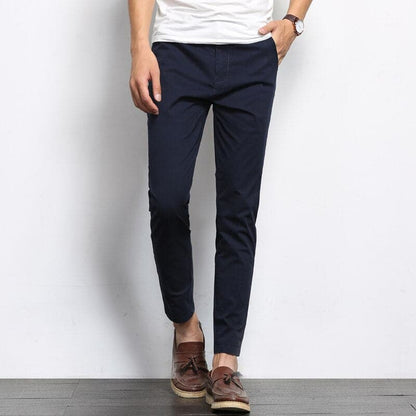 Men's Skinny Fit Pants - Elastic Fabric - Slim Cut Jeans Style