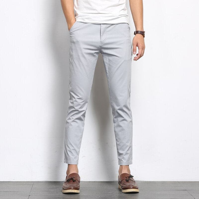 Men's Skinny Fit Pants - Elastic Fabric - Slim Cut Jeans Style