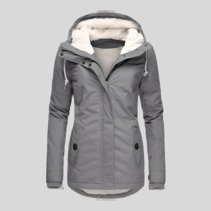 Waterproof Ladies Raincoat with Hood and Long Back - Nocini