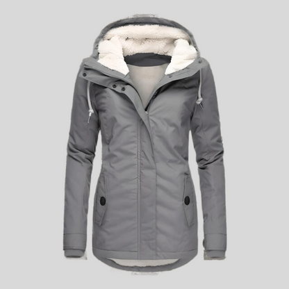 Waterproof Ladies Raincoat with Hood and Long Back - Nocini