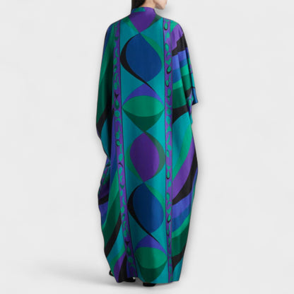 Vibrant Boho Beach Cover Up Dress