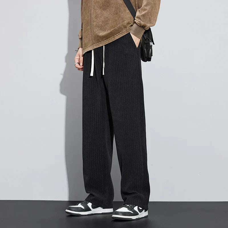 Luxurious Black Velvet Trousers