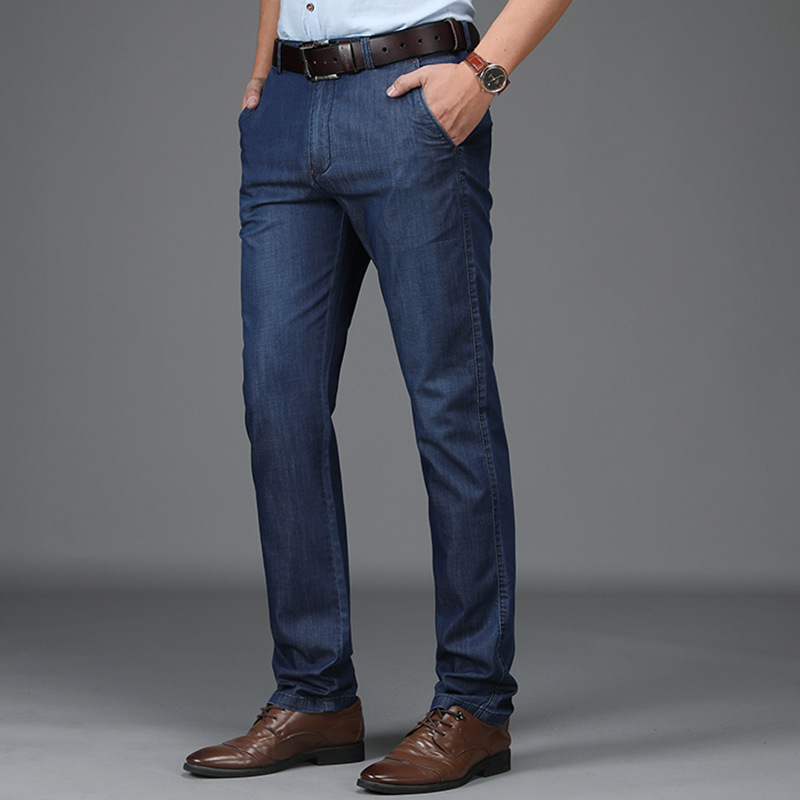 Classic Fit Mens Straight Leg Jeans Pants