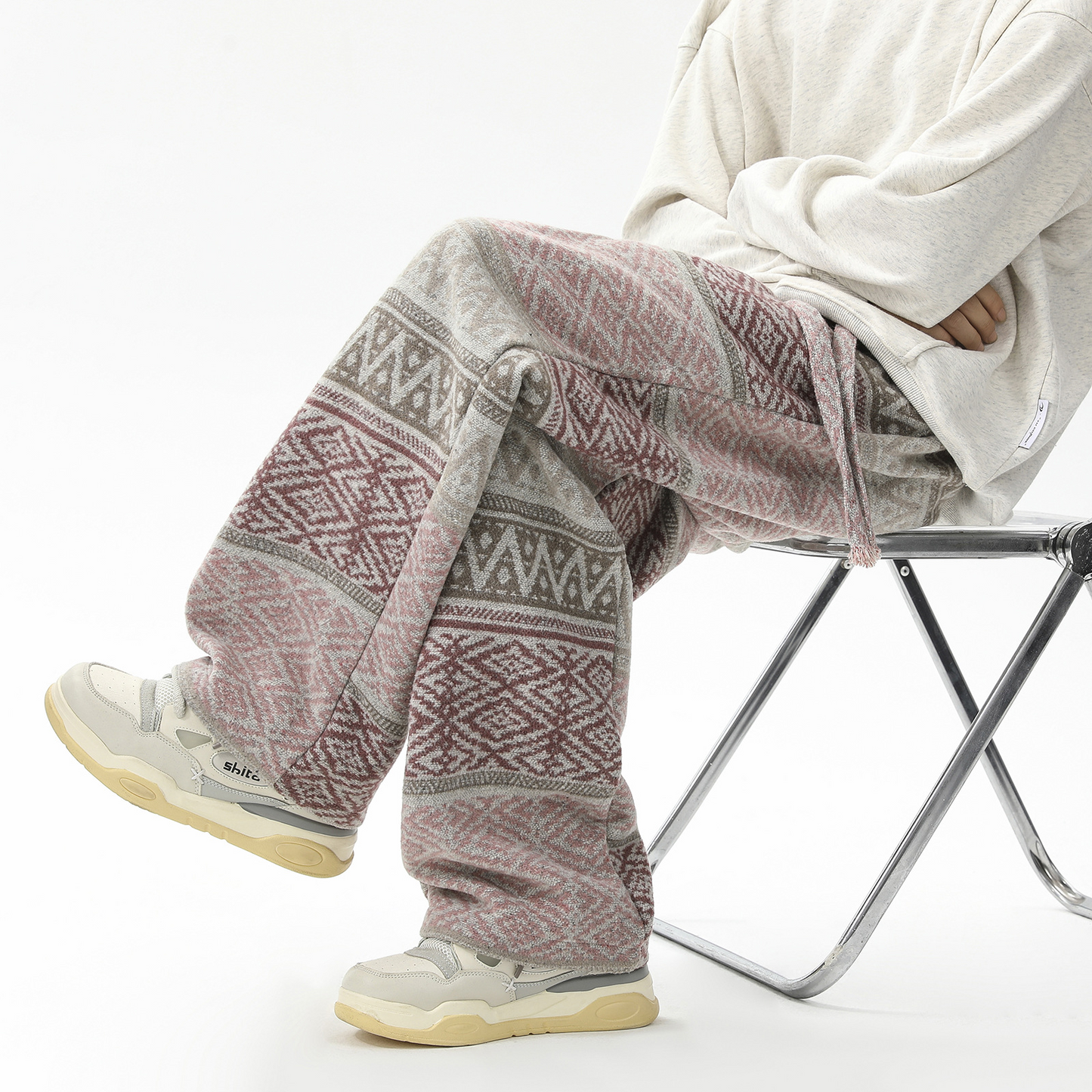 Casual Aztec Wide Leg Jogger Pants