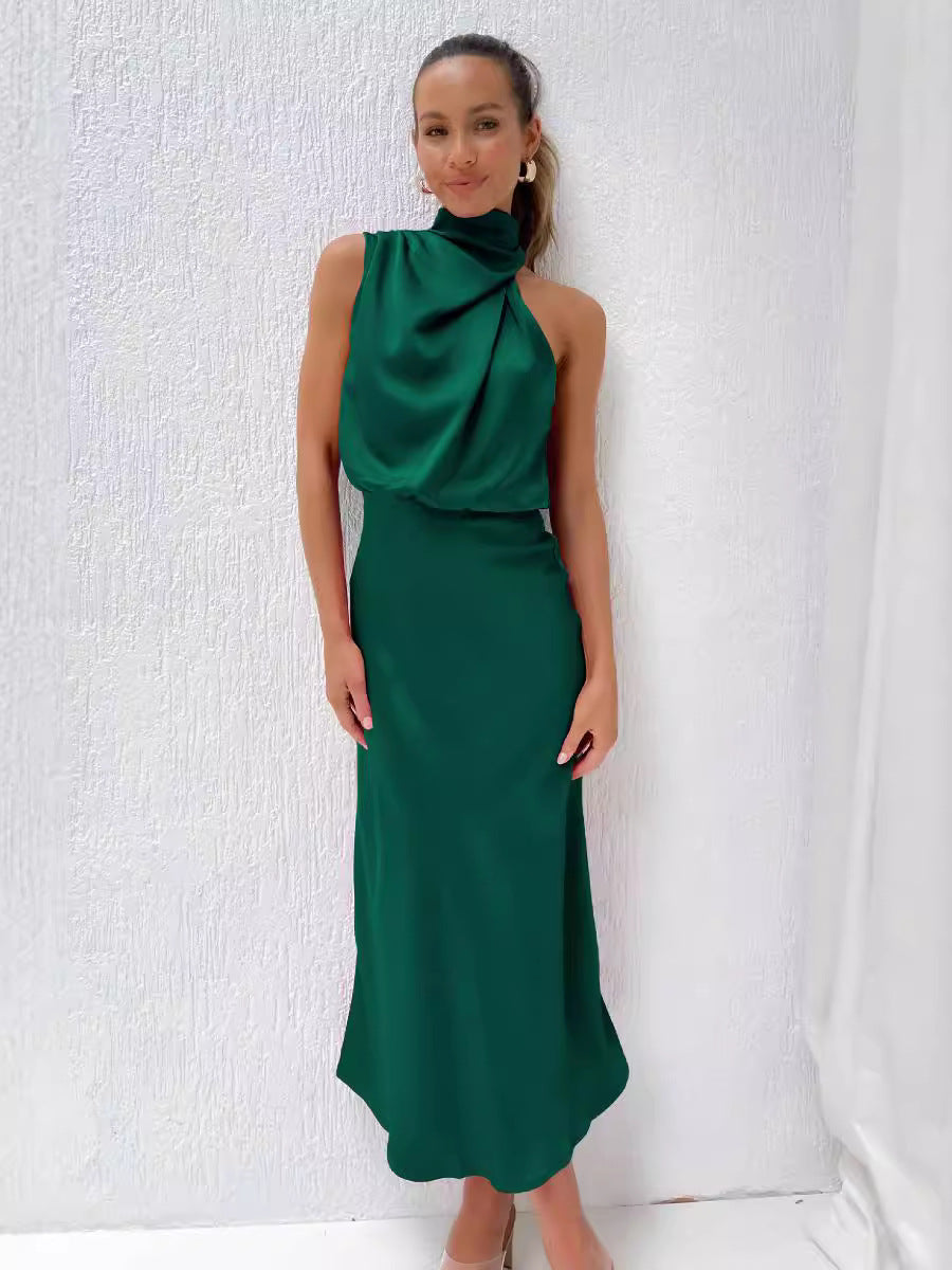 Luxurious Silk Floor Length Dress