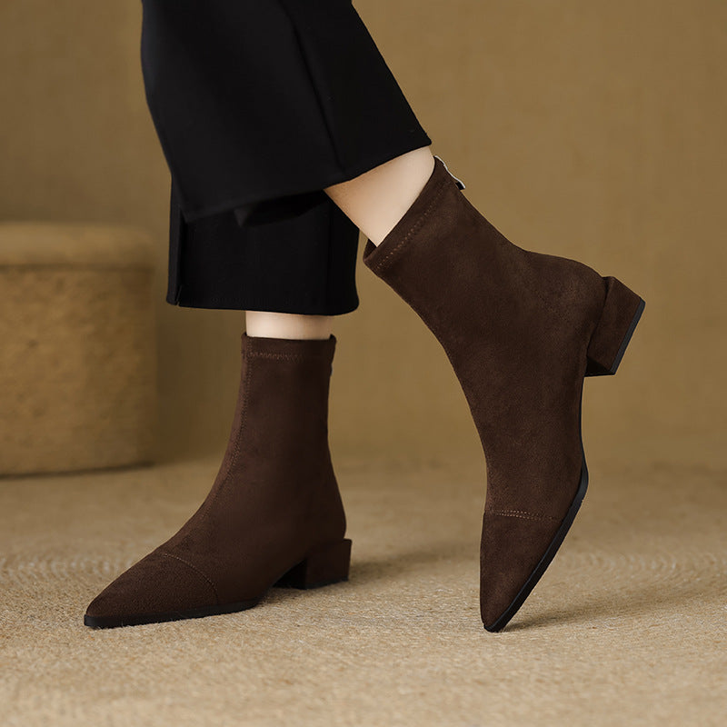 Low Heel Ankle Boots for Women - Chic and Comfortable - Nocini