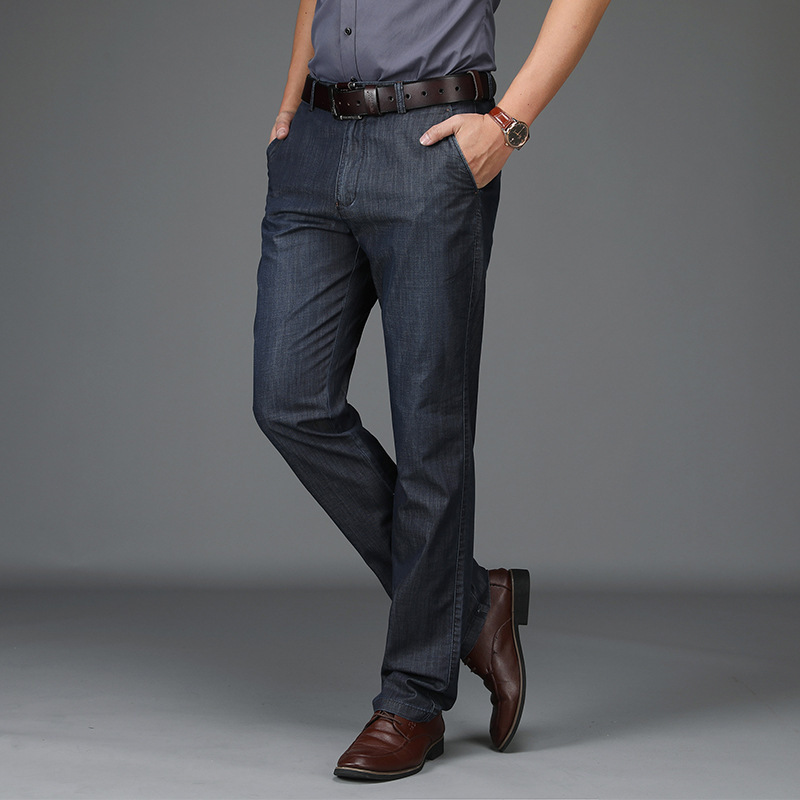 Classic Fit Mens Straight Leg Jeans Pants