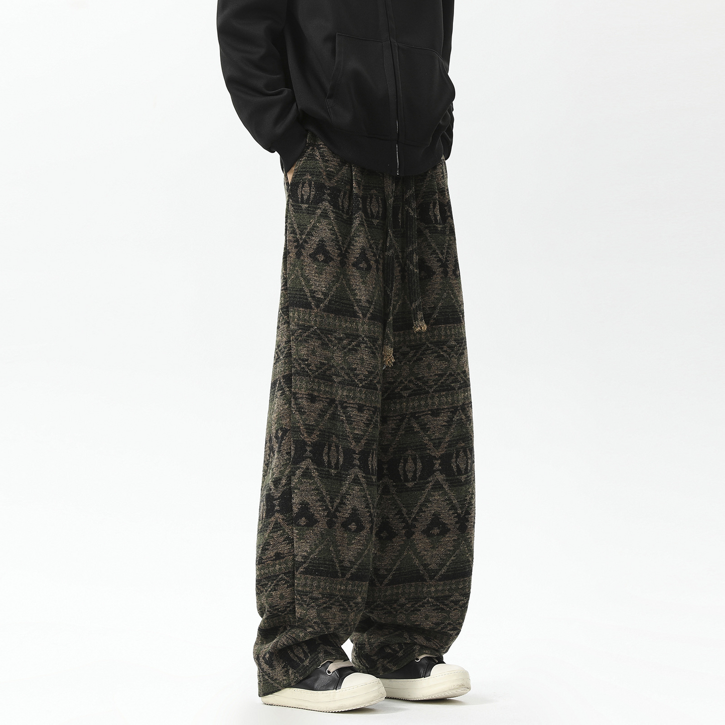 Casual Aztec Wide Leg Jogger Pants