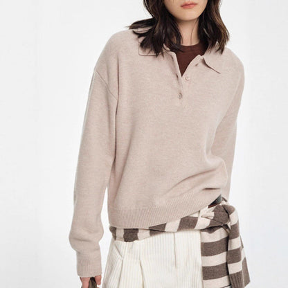 Soft Oversized Polo Sweatshirt for Women - Nocini
