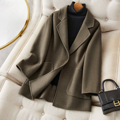 Comfortable Knee Length Women's Coat - Soft Casual Style