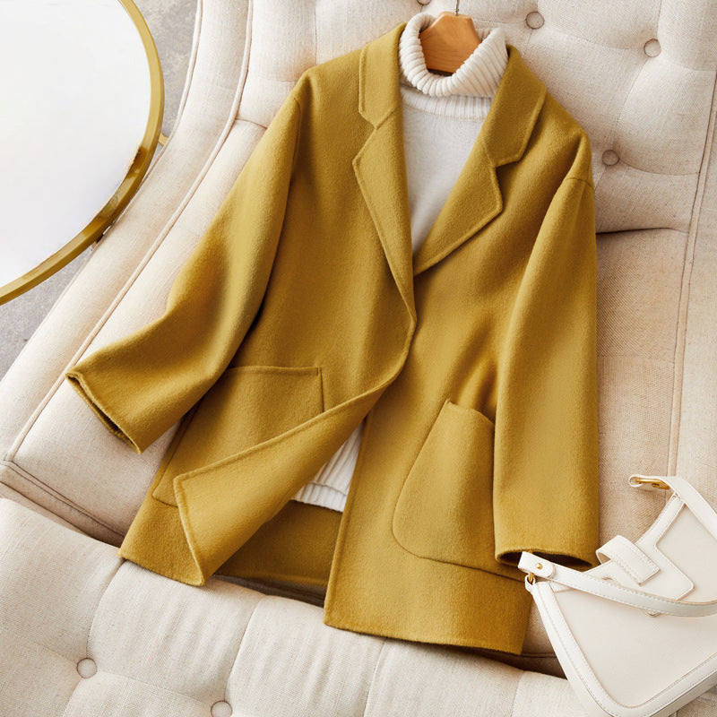 Comfortable Knee Length Women's Coat - Soft Casual Style