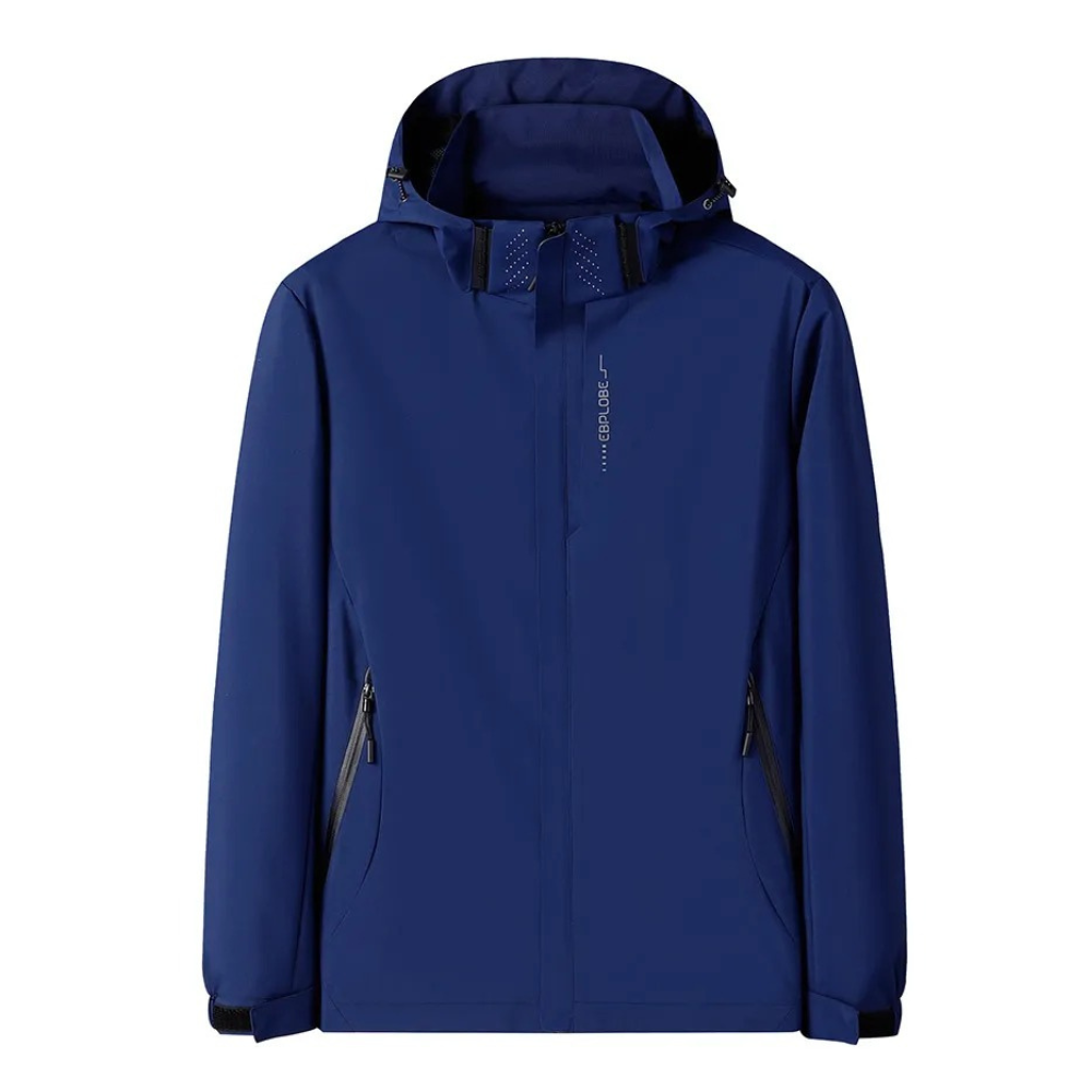 Waterproof Navy Blue Men's Jacket - Nocini