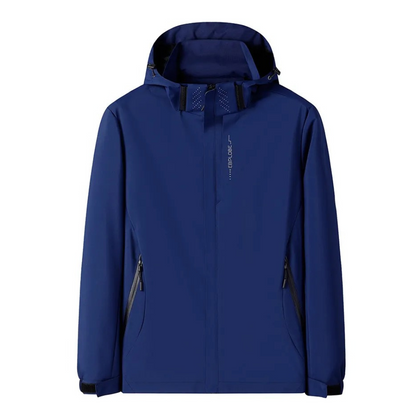 Waterproof Navy Blue Men's Jacket - Nocini
