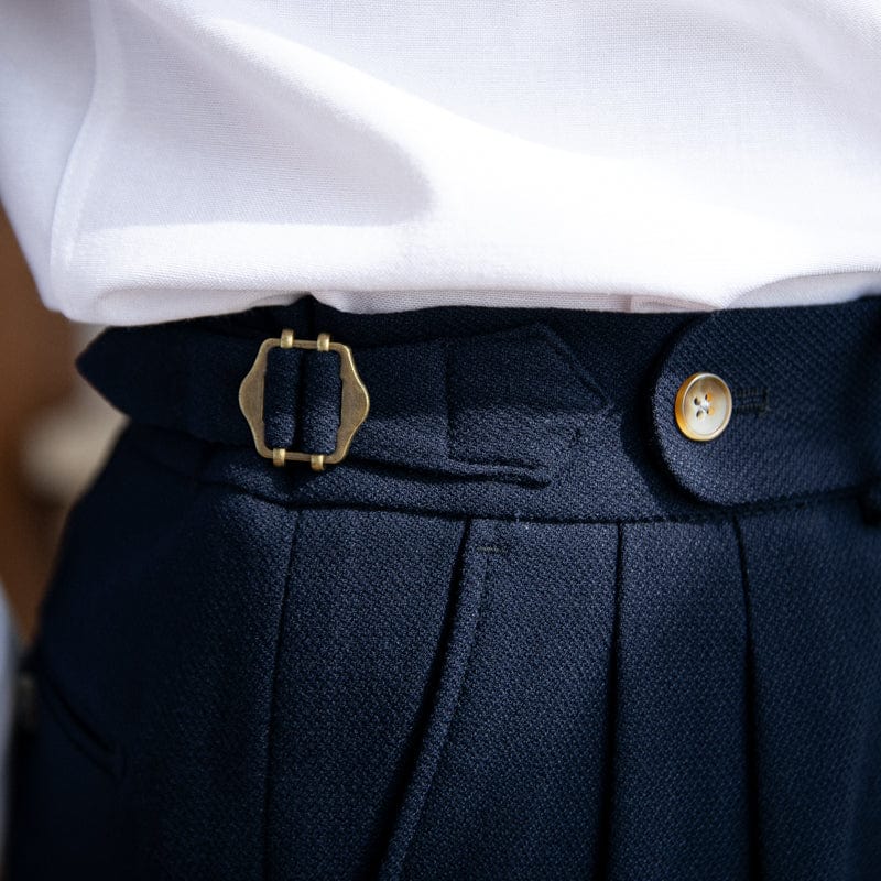 Slim Fit Navy Blue Dress Pants