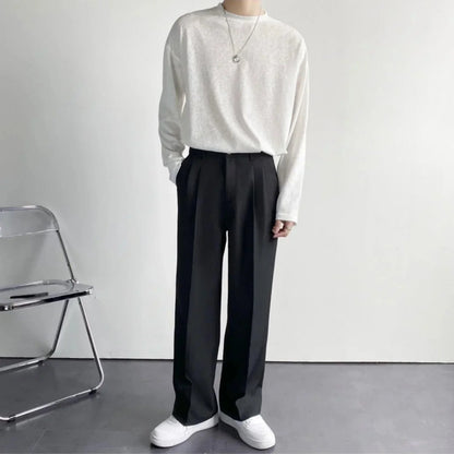 Classic Fit Wide Leg Dress Pants