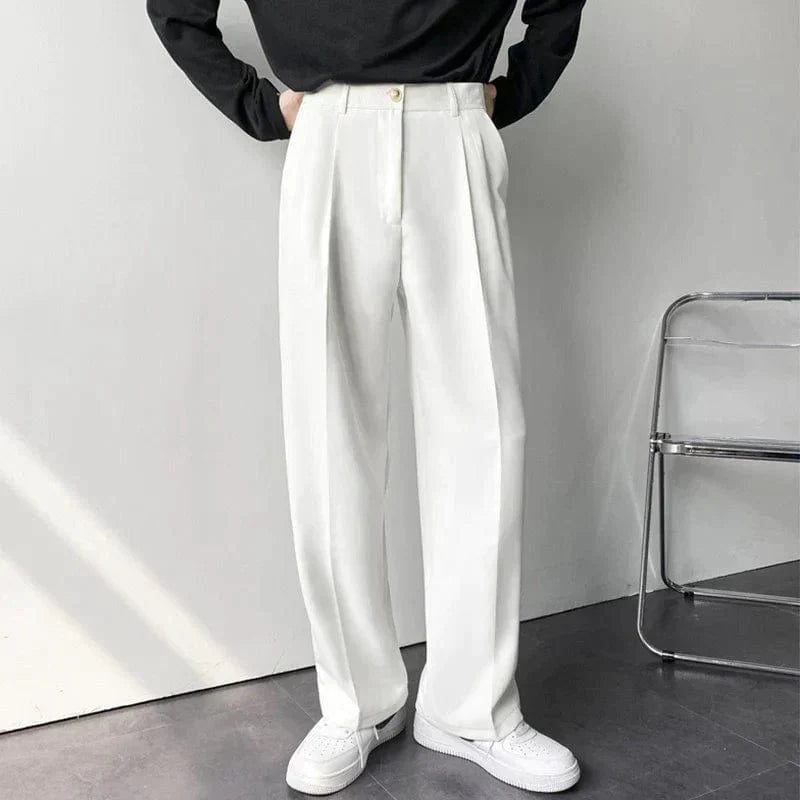 Classic Fit Wide Leg Dress Pants