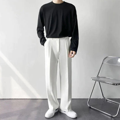Classic Fit Wide Leg Dress Pants