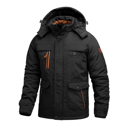 Warm Waterproof Men's Hooded Parka Jacket