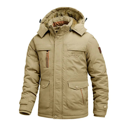 Warm Waterproof Men's Hooded Parka Jacket
